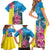 Brazil Cattleya Labiata Family Matching Short Sleeve Bodycon Dress and Hawaiian Shirt Christ The Redeemer And Flag Color Style - Wonder Print Shop