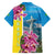 Brazil Cattleya Labiata Family Matching Tank Maxi Dress and Hawaiian Shirt Christ The Redeemer And Flag Color Style - Wonder Print Shop