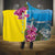 Brazil Cattleya Labiata Hooded Blanket Christ The Redeemer And Flag Color Style