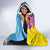 Brazil Cattleya Labiata Hooded Blanket Christ The Redeemer And Flag Color Style