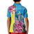 Brazil Cattleya Labiata Kid Polo Shirt Christ The Redeemer And Flag Color Style - Wonder Print Shop