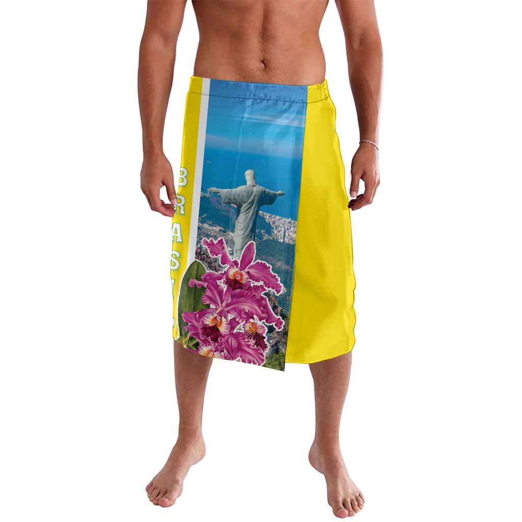 Brazil Cattleya Labiata Lavalava Christ The Redeemer And Flag Color Style - Wonder Print Shop