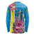 Brazil Cattleya Labiata Long Sleeve Shirt Christ The Redeemer And Flag Color Style - Wonder Print Shop