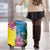 Brazil Cattleya Labiata Luggage Cover Christ The Redeemer And Flag Color Style - Wonder Print Shop
