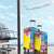 Brazil Cattleya Labiata Luggage Cover Christ The Redeemer And Flag Color Style - Wonder Print Shop