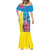 Brazil Cattleya Labiata Mermaid Dress Christ The Redeemer And Flag Color Style - Wonder Print Shop