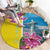 Brazil Cattleya Labiata Round Carpet Christ The Redeemer And Flag Color Style