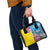 Brazil Cattleya Labiata Shoulder Handbag Christ The Redeemer And Flag Color Style