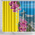 Brazil Cattleya Labiata Shower Curtain Christ The Redeemer And Flag Color Style