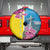 Brazil Cattleya Labiata Spare Tire Cover Christ The Redeemer And Flag Color Style - Wonder Print Shop