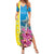 Brazil Cattleya Labiata Summer Maxi Dress Christ The Redeemer And Flag Color Style - Wonder Print Shop