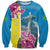 Brazil Cattleya Labiata Sweatshirt Christ The Redeemer And Flag Color Style - Wonder Print Shop