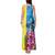 Brazil Cattleya Labiata Tank Maxi Dress Christ The Redeemer And Flag Color Style - Wonder Print Shop
