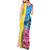 Brazil Cattleya Labiata Tank Maxi Dress Christ The Redeemer And Flag Color Style - Wonder Print Shop