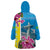 Brazil Cattleya Labiata Wearable Blanket Hoodie Christ The Redeemer And Flag Color Style - Wonder Print Shop