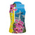 Brazil Cattleya Labiata Women Sleeveless Polo Shirt Christ The Redeemer And Flag Color Style - Wonder Print Shop