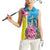 Brazil Cattleya Labiata Women Sleeveless Polo Shirt Christ The Redeemer And Flag Color Style - Wonder Print Shop