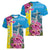 Brazil Cattleya Labiata Women V-Neck T-Shirt Christ The Redeemer And Flag Color Style - Wonder Print Shop
