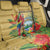 Costa Rica Independence Day Back Car Seat Cover Scarlet Macaw Parrot Tropical Flowers - Wonder Print Shop