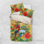 Costa Rica Independence Day Bedding Set Scarlet Macaw Parrot Tropical Flowers - Wonder Print Shop