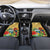 Costa Rica Independence Day Car Mats Scarlet Macaw Parrot Tropical Flowers - Wonder Print Shop