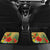 Costa Rica Independence Day Car Mats Scarlet Macaw Parrot Tropical Flowers - Wonder Print Shop