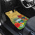 Costa Rica Independence Day Car Mats Scarlet Macaw Parrot Tropical Flowers - Wonder Print Shop