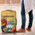 Costa Rica Independence Day Luggage Cover Scarlet Macaw Parrot Tropical Flowers - Wonder Print Shop