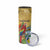Costa Rica Independence Day Skinny Tumbler Scarlet Macaw Parrot Tropical Flowers - Wonder Print Shop