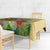 Costa Rica Independence Day Tablecloth Scarlet Macaw Parrot Tropical Flowers - Wonder Print Shop