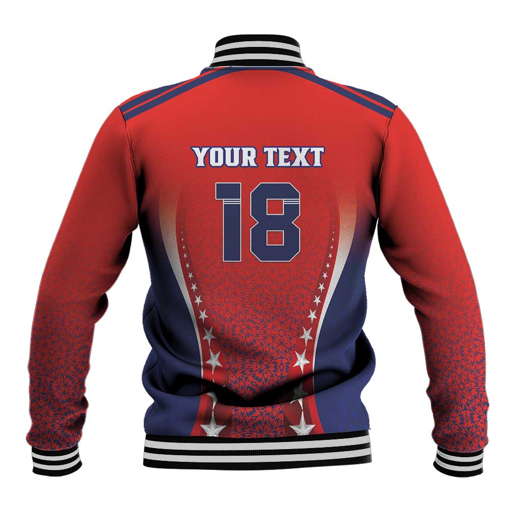 Custom Costa Rica Football Baseball Jacket Los Ticos Sporty Style - Wonder Print Shop