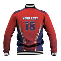 Custom Costa Rica Football Baseball Jacket Los Ticos Sporty Style - Wonder Print Shop