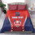 Custom Costa Rica Football Bedding Set Los Ticos Sporty Style - Wonder Print Shop