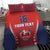 Custom Costa Rica Football Bedding Set Los Ticos Sporty Style - Wonder Print Shop