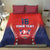Custom Costa Rica Football Bedding Set Los Ticos Sporty Style - Wonder Print Shop