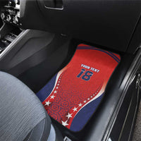 Custom Costa Rica Football Car Mats Los Ticos Sporty Style - Wonder Print Shop