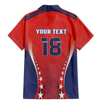 Custom Costa Rica Football Family Matching Mermaid Dress and Hawaiian Shirt Los Ticos Sporty Style - Wonder Print Shop