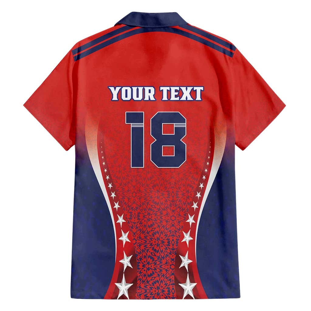 Custom Costa Rica Football Family Matching Puletasi and Hawaiian Shirt Los Ticos Sporty Style - Wonder Print Shop