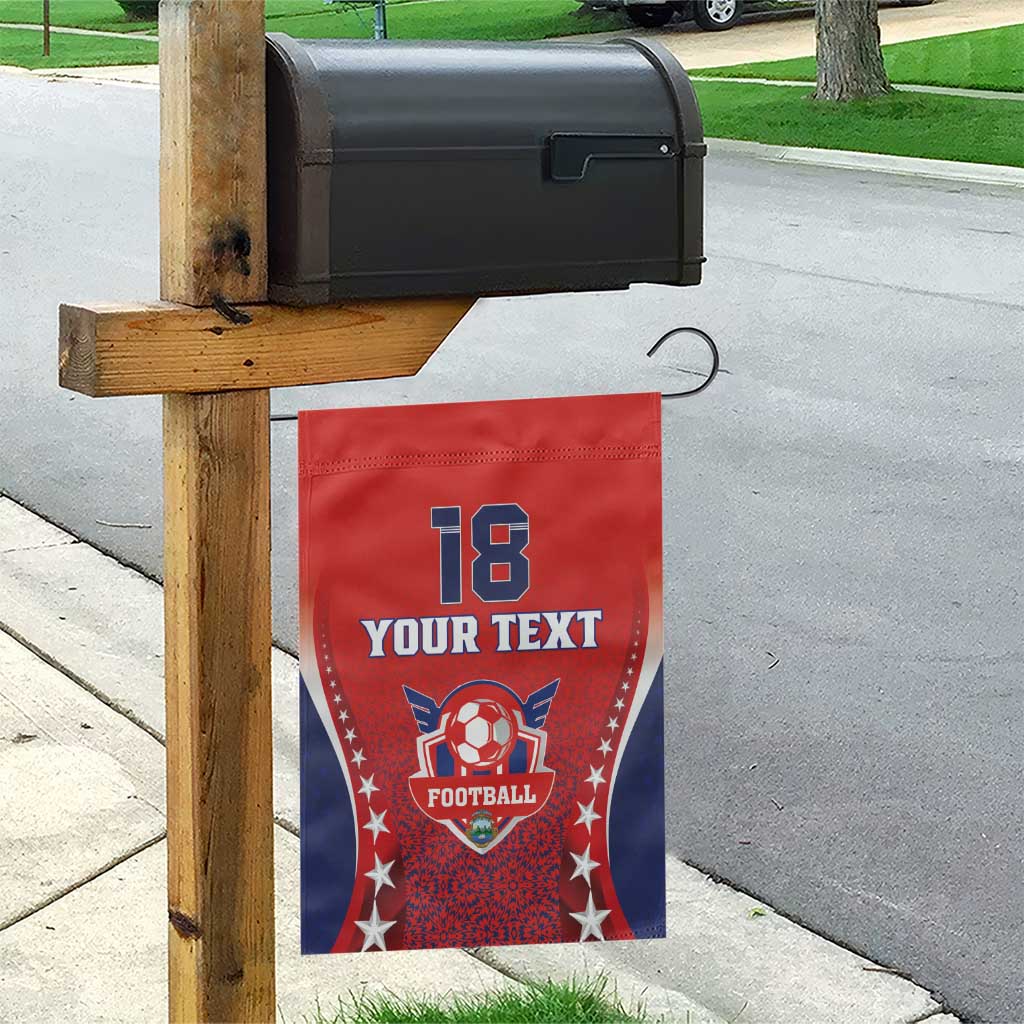 Custom Costa Rica Football Garden Flag Los Ticos Sporty Style - Wonder Print Shop