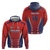 Custom Costa Rica Football Hoodie Los Ticos Sporty Style - Wonder Print Shop