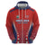 Custom Costa Rica Football Hoodie Los Ticos Sporty Style - Wonder Print Shop