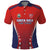 Custom Costa Rica Football Polo Shirt Los Ticos Sporty Style - Wonder Print Shop