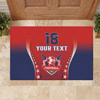 Custom Costa Rica Football Rubber Doormat Los Ticos Sporty Style - Wonder Print Shop