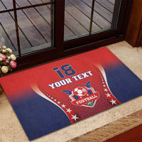 Custom Costa Rica Football Rubber Doormat Los Ticos Sporty Style - Wonder Print Shop