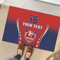 Custom Costa Rica Football Rubber Doormat Los Ticos Sporty Style - Wonder Print Shop