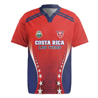Custom Costa Rica Football Rugby Jersey Los Ticos Sporty Style - Wonder Print Shop