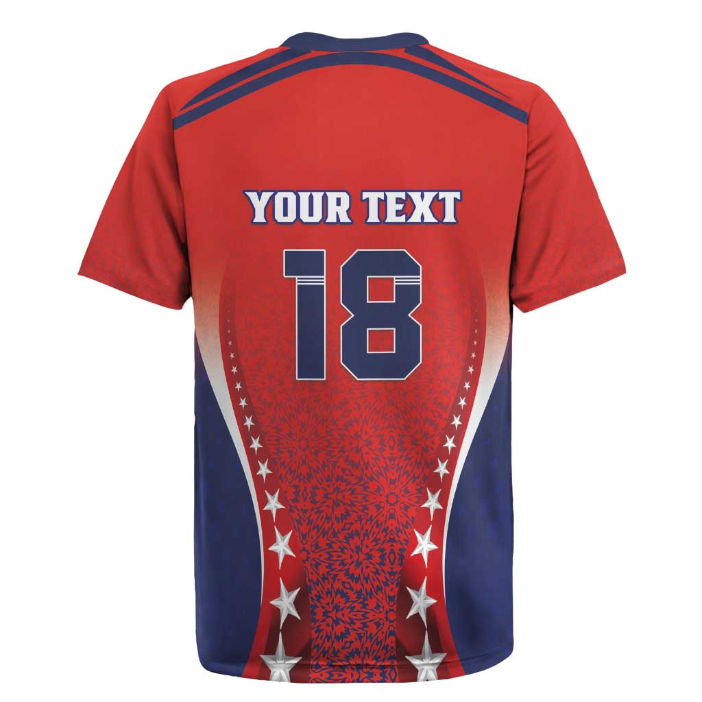 Custom Costa Rica Football Rugby Jersey Los Ticos Sporty Style - Wonder Print Shop