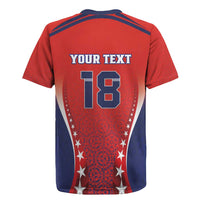 Custom Costa Rica Football Rugby Jersey Los Ticos Sporty Style - Wonder Print Shop