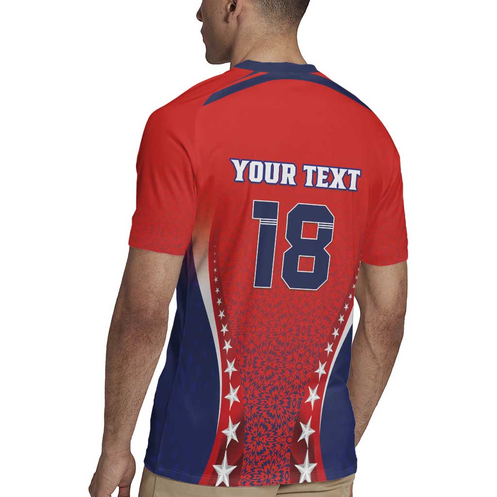 Custom Costa Rica Football Rugby Jersey Los Ticos Sporty Style - Wonder Print Shop
