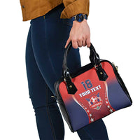 Custom Costa Rica Football Shoulder Handbag Los Ticos Sporty Style - Wonder Print Shop